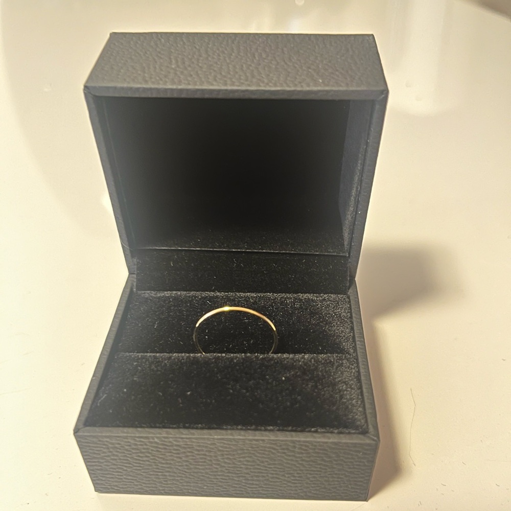 Thin 14k gold ring